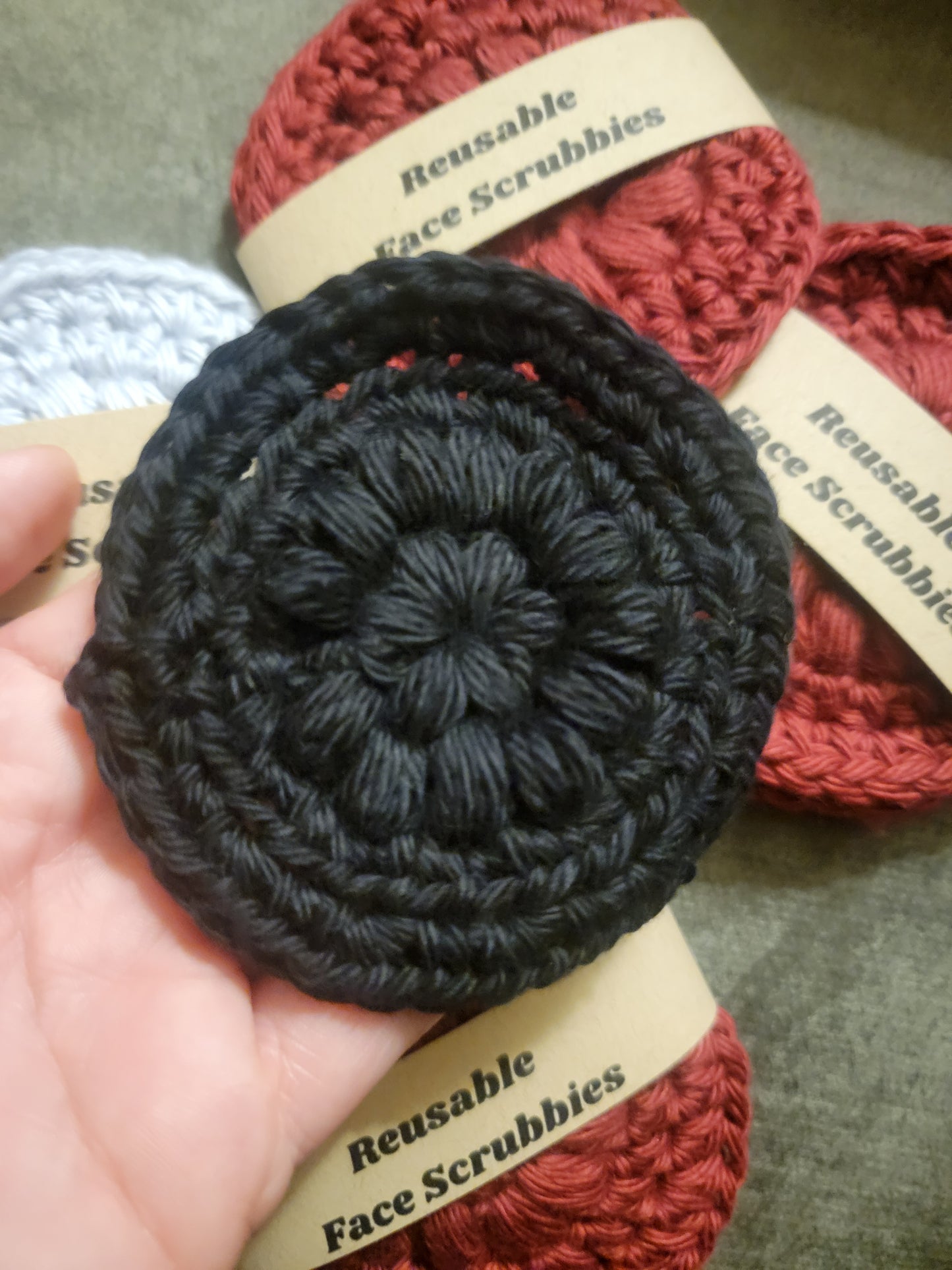 Face Scrubbies, Reusable 100%cotton (set of 2)