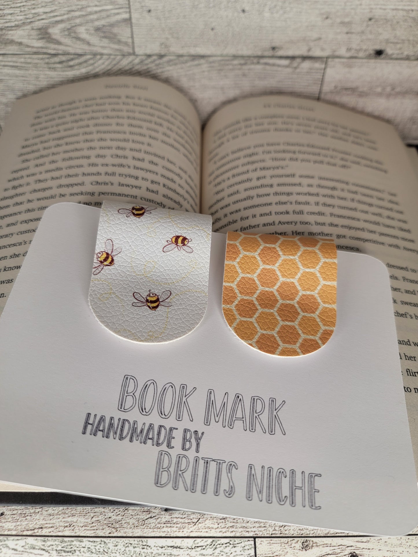 Honey Bee Magnetic Bookmarks