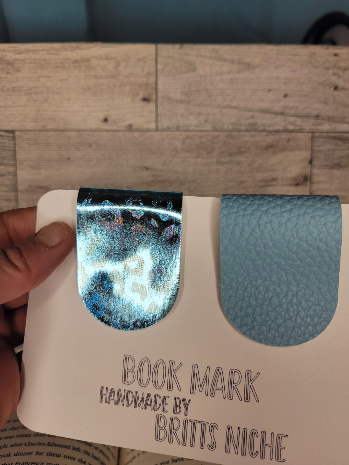 Wild Blue Magnetic Bookmarks