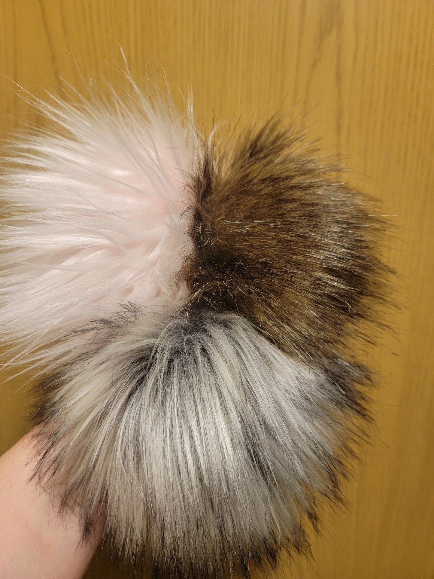 DIY Brown Pom Pom Squares (4pack)
