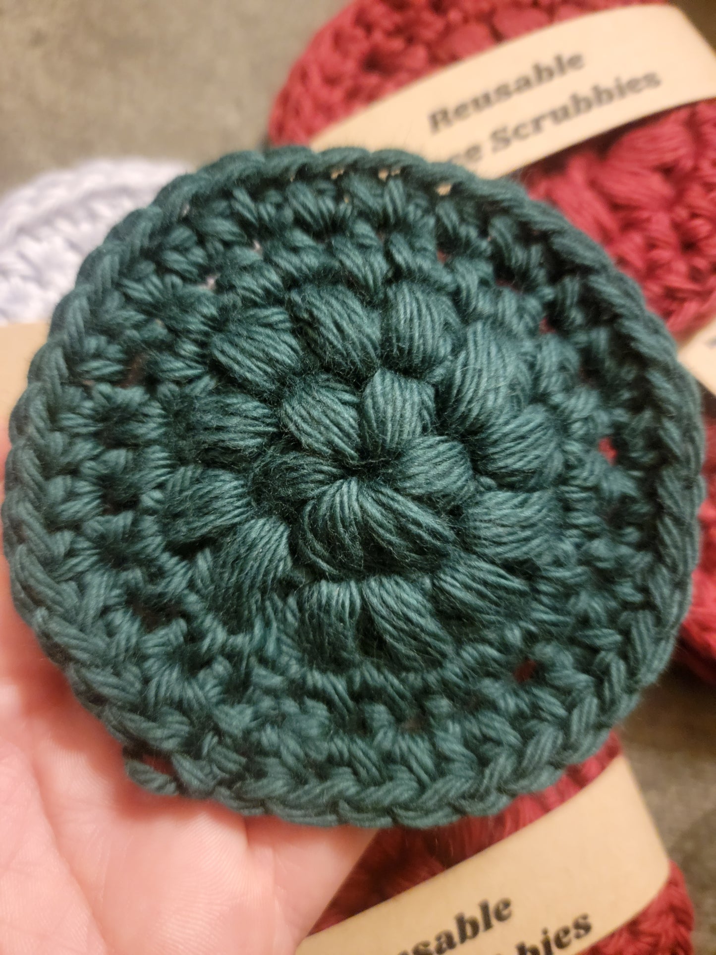 Face Scrubbies, Reusable 100%cotton (set of 2)