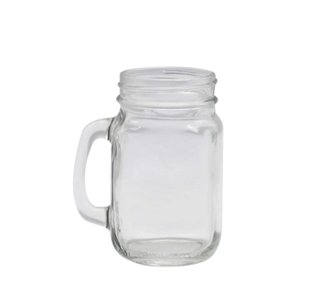 Blank Mason Jar Mug Drinkware (each)16oz