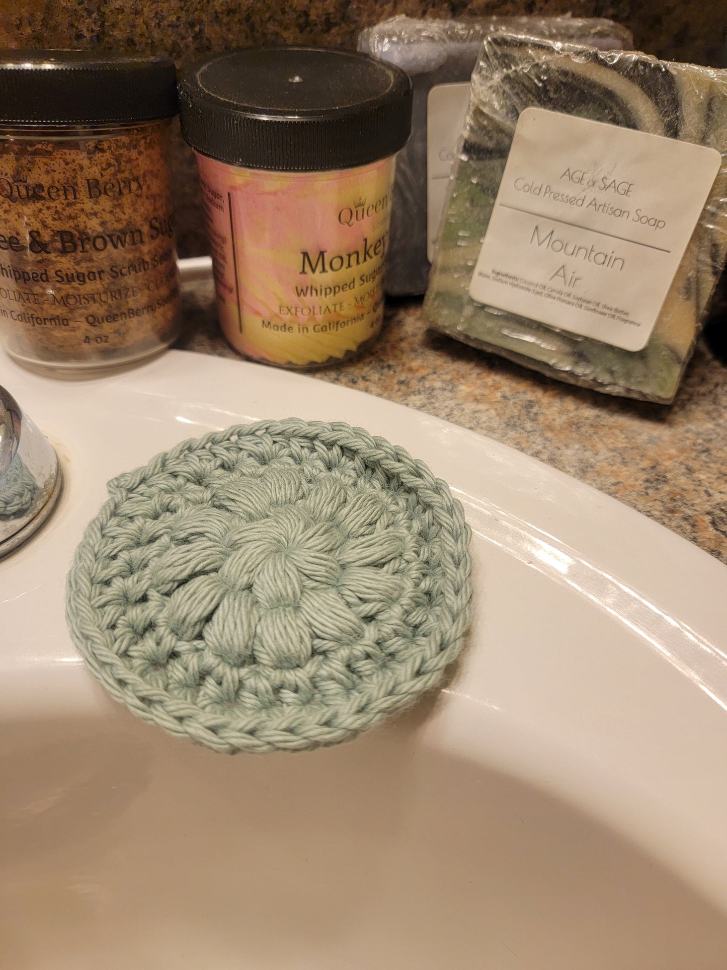 Face Scrubbies, Reusable 100%cotton (set of 2)