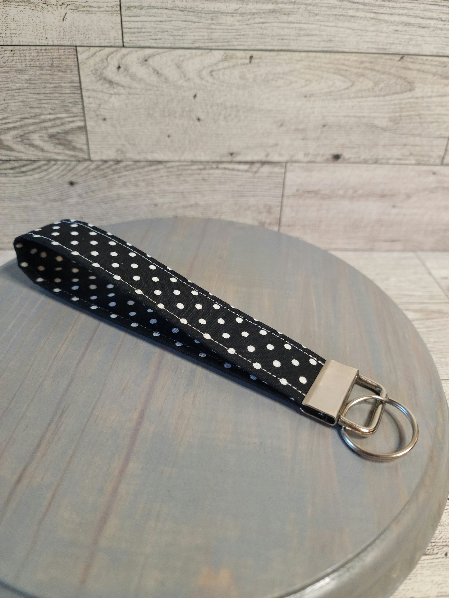 Polka-dot Keychain Wristlet