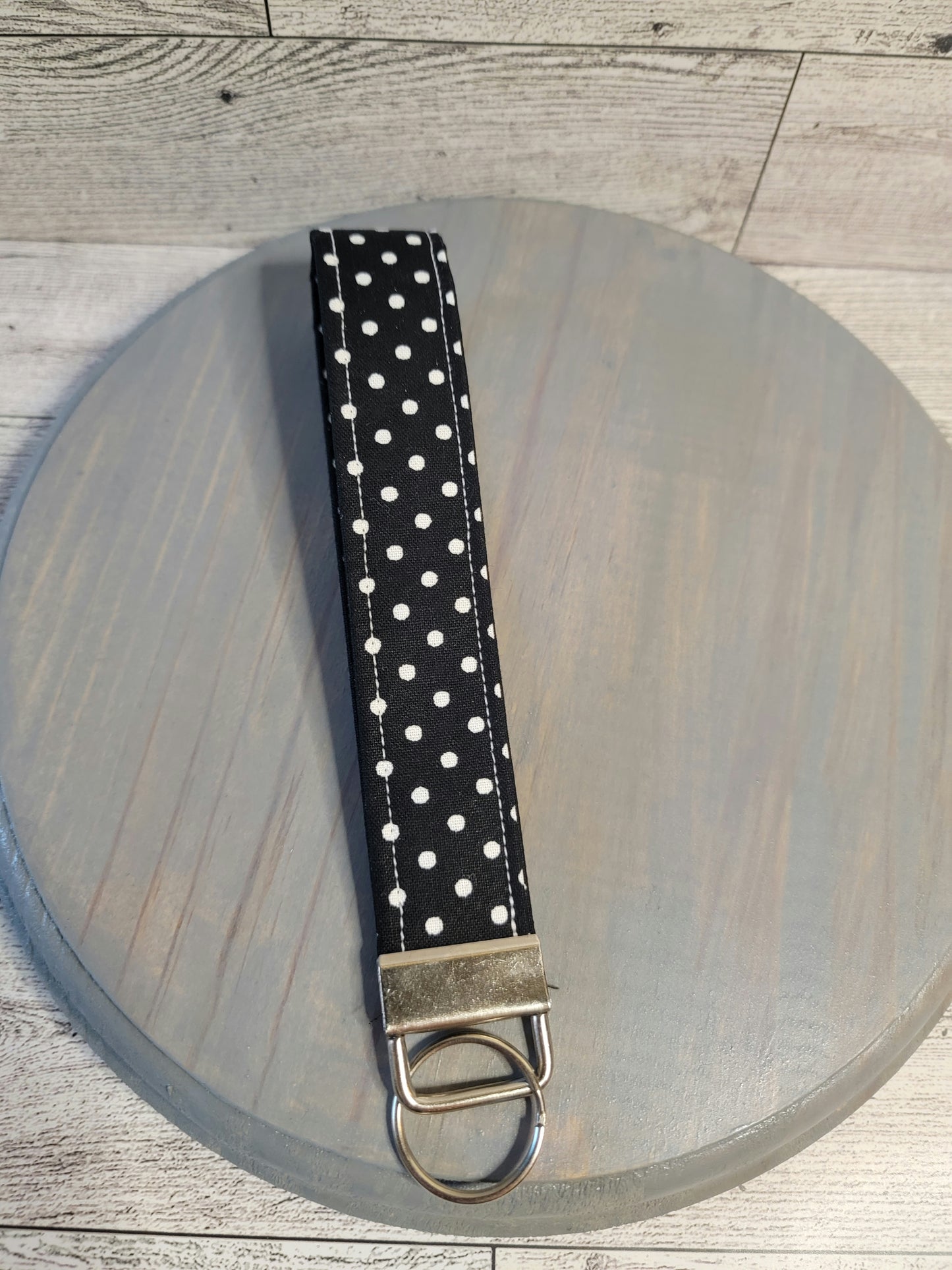 Polka-dot Keychain Wristlet