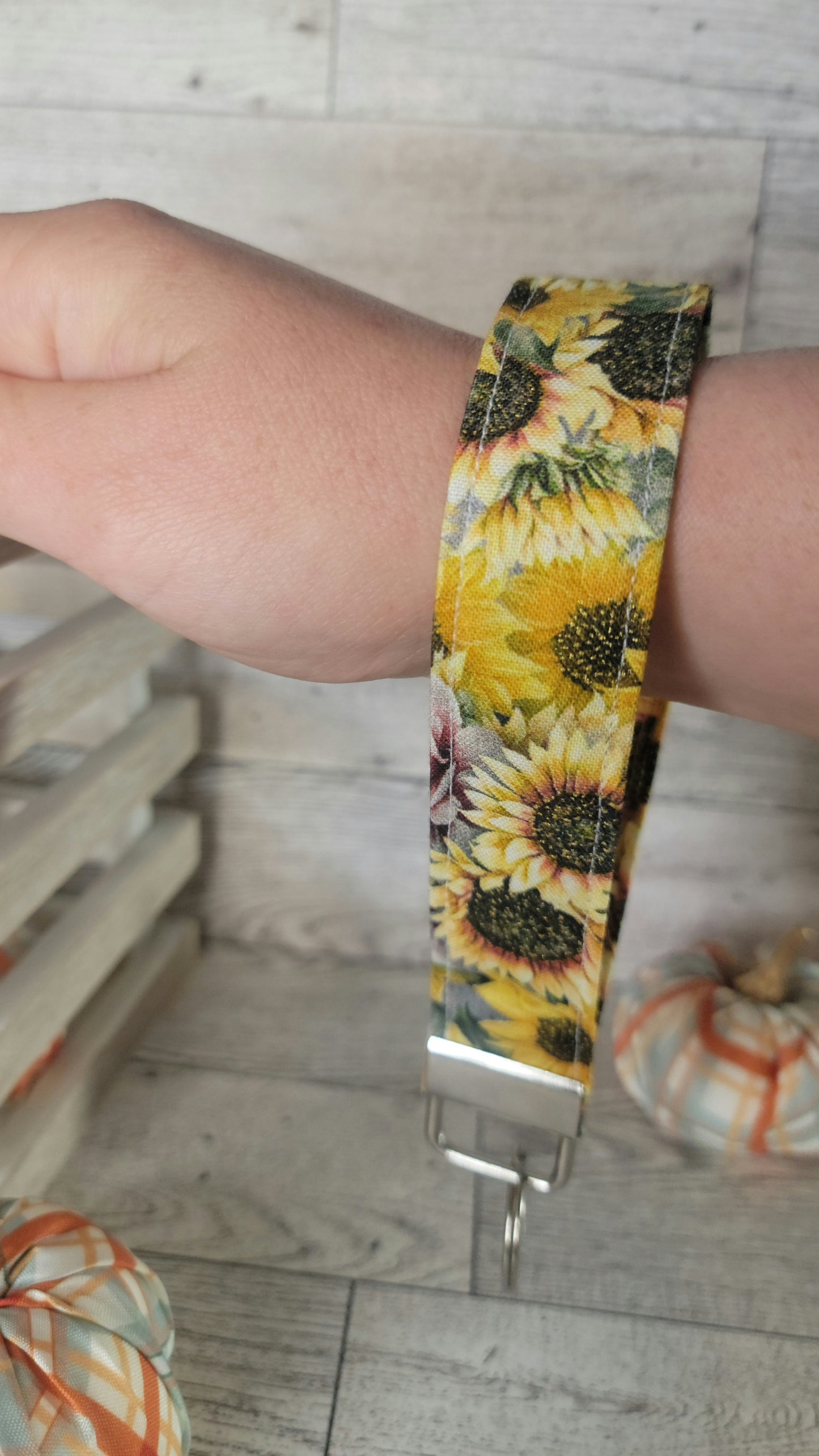 Sunflower Fields Keychain Wristlet