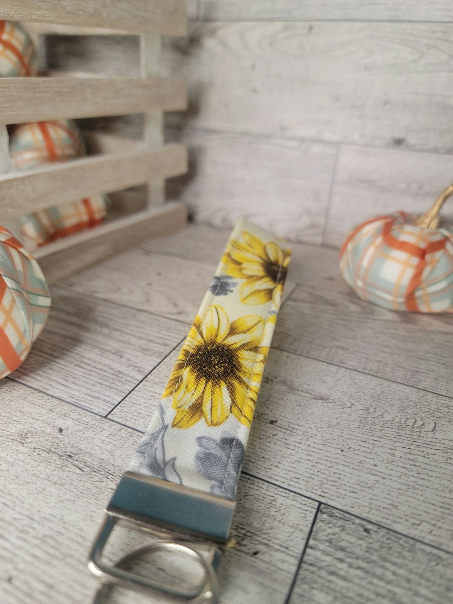 Sunflower Keychain Wristlet