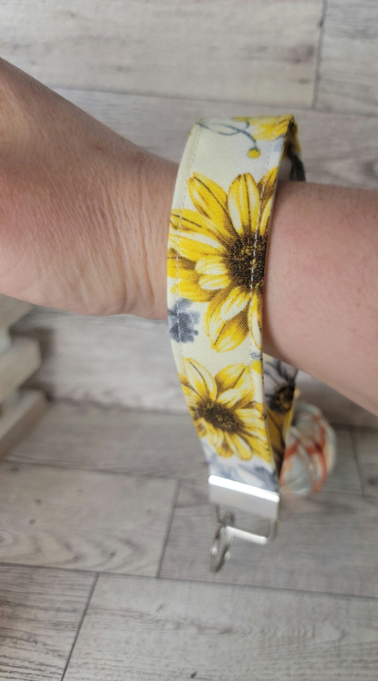 Sunflower Keychain Wristlet