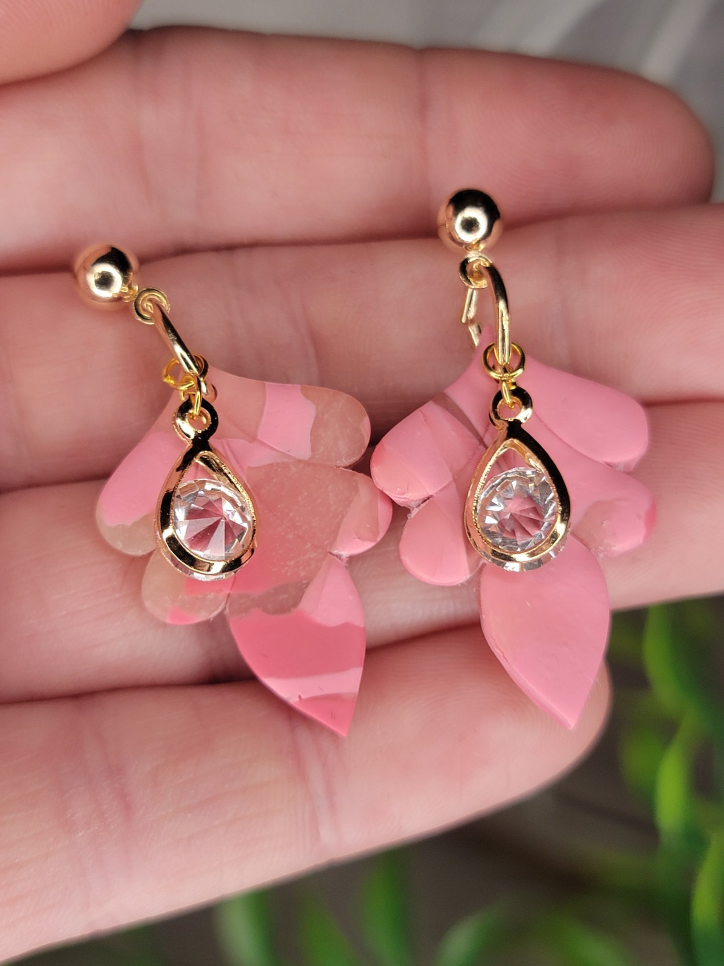 Sparkle Me Pink Dangles