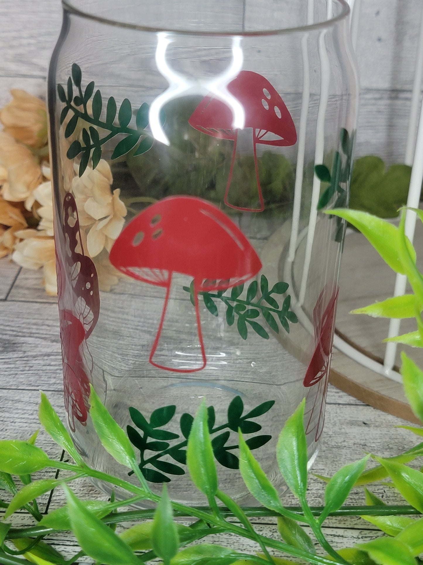 Mushroom Drinking Glass