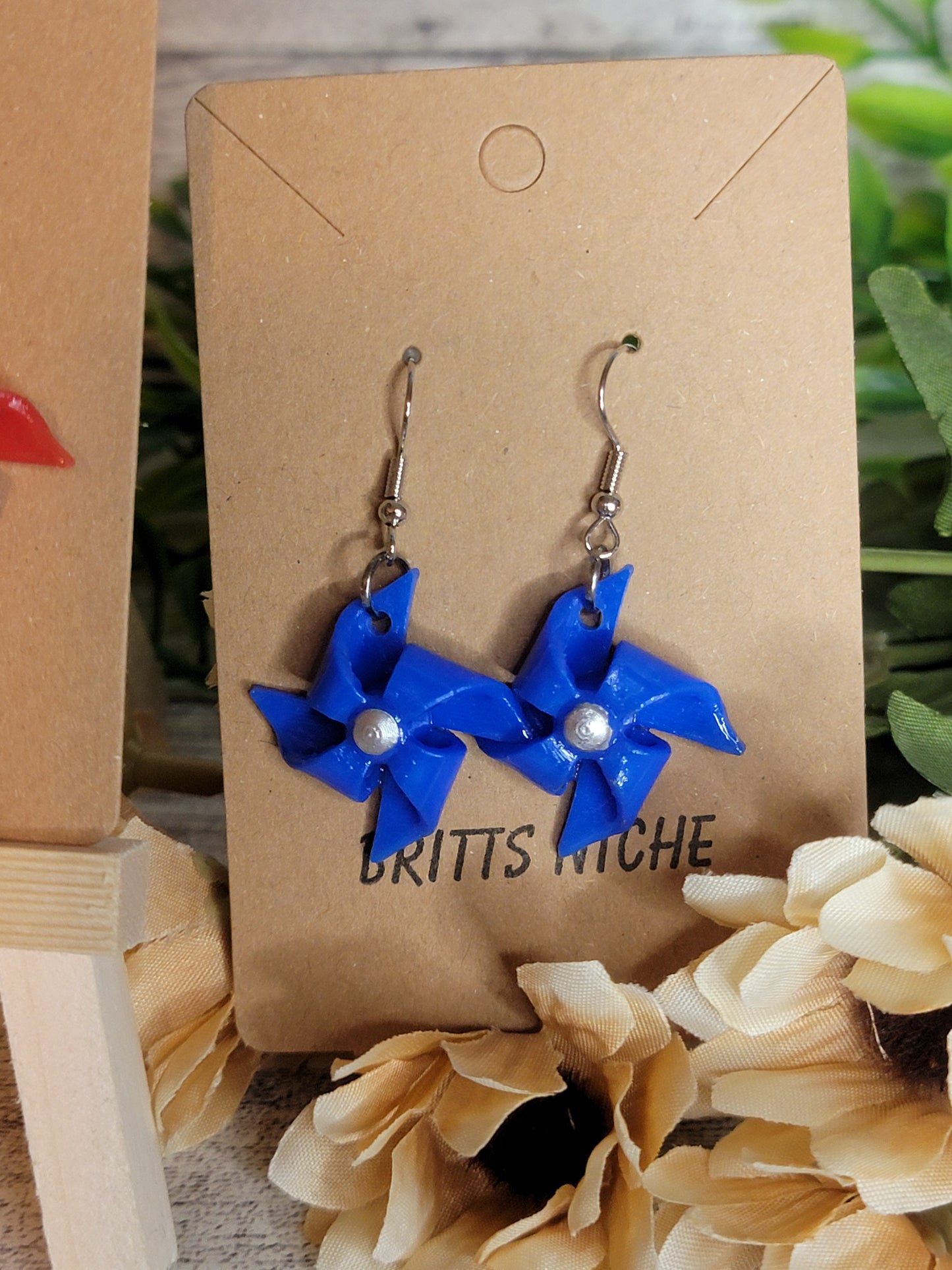 Pinwheel Dangle Earrings