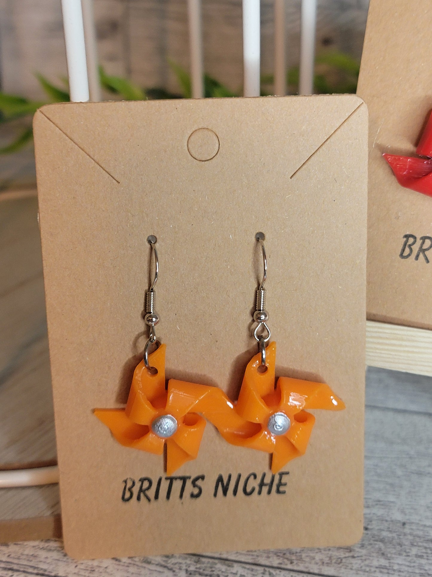 Pinwheel Dangle Earrings