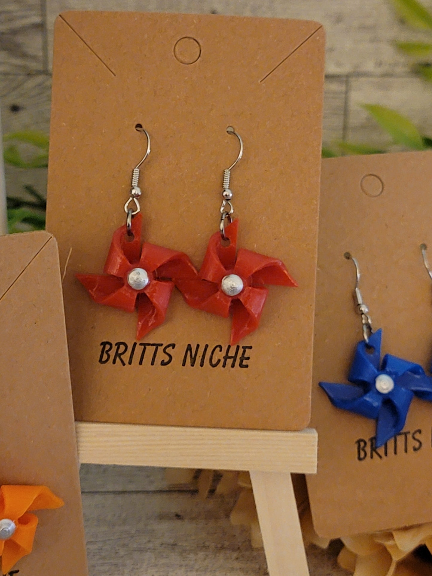Pinwheel Dangle Earrings