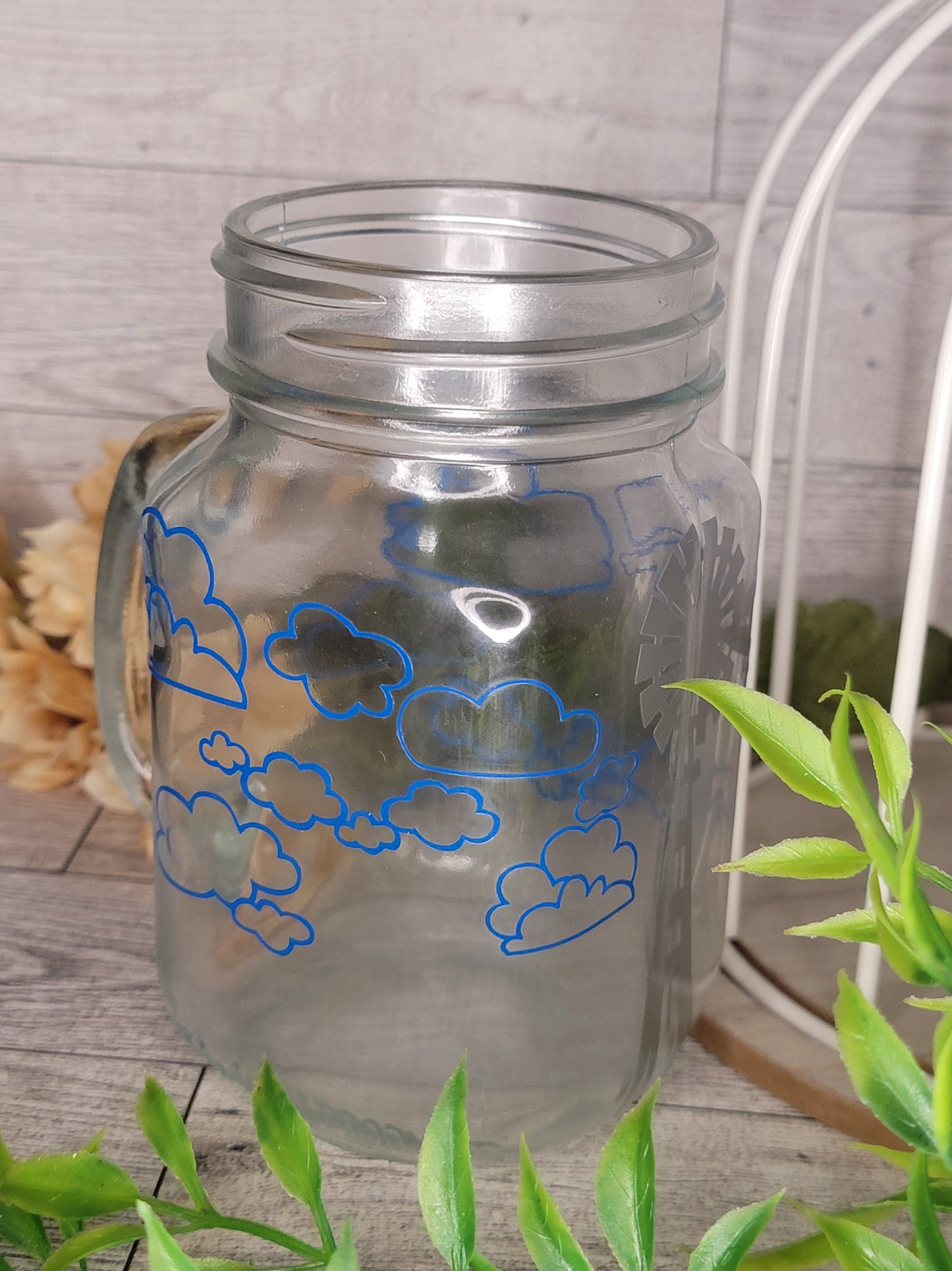 Windmill Mason Jar Mug